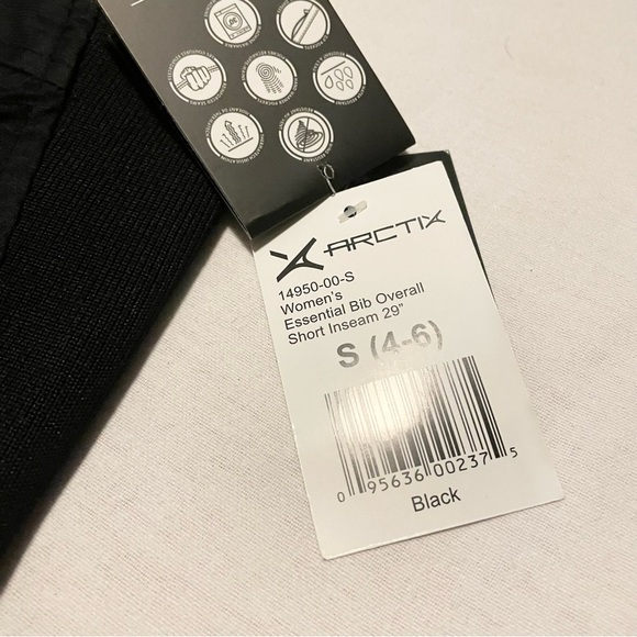 Women's Black Snow Bib Overalls - Picture 4 of 16